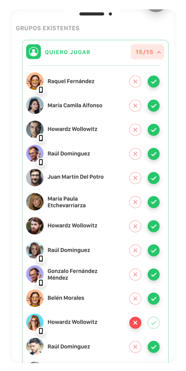 Gestioná tus clases a través de la app